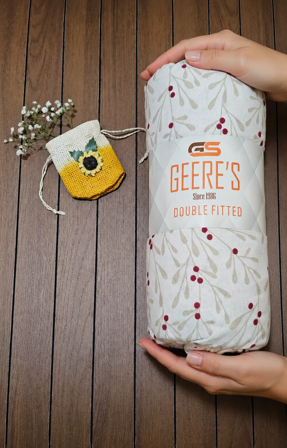 نیم‌ست روتختی فلانل تمام پنبه Geere's طرح مینیمال کد 8