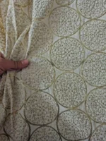 پارچه لینن سوزندوزی هندی طرح 2