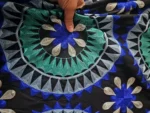 پارچه لینن سوزندوزی هندی طرح 4