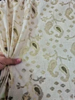 پارچه لینن سوزندوزی هندی طرح 5