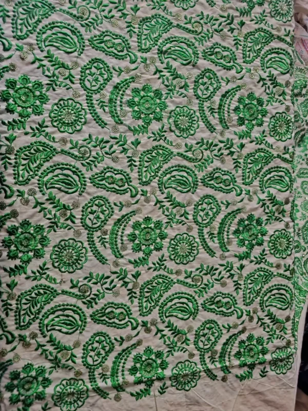 پارچه لینن سوزندوزی هندی طرح 14 - Image 2
