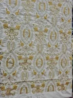 پارچه لینن سوزندوزی هندی طرح 15 - Image 2