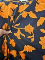 پارچه لینن سوزندوزی هندی طرح 18