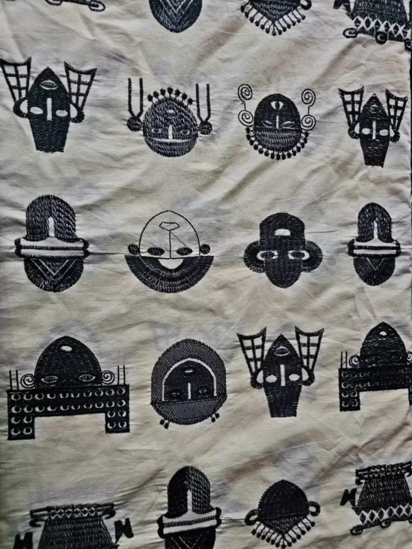پارچه لینن سوزندوزی طرح 33 - Image 2