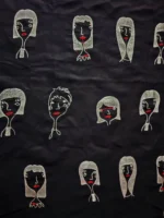 پارچه لینن سوزندوزی طرح 39 - Image 2