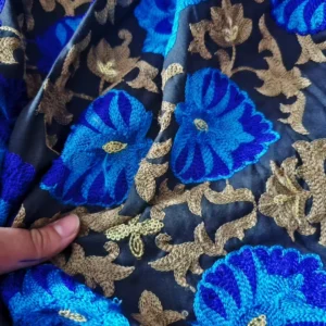 پارچه لینن سوزندوزی هندی طرح 48