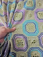 پارچه لینن سوزندوزی هندی طرح 50